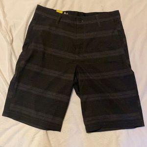 Black and grey shorts